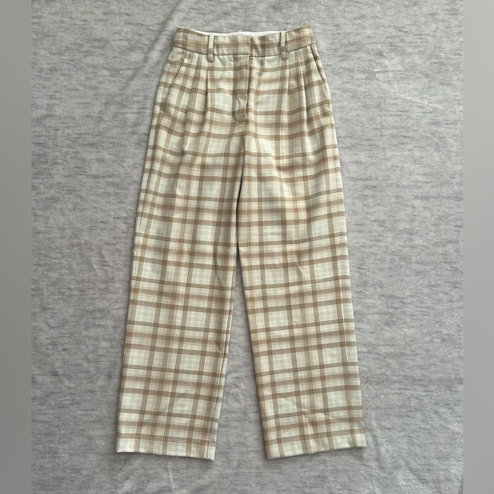 Aritzia Wilfred Plaid Pants